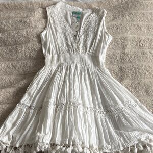 Italy White Sundress size medium